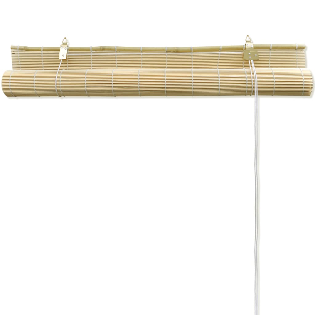 Rollo Bambus Bambusrollo Seitenzugrollo Sichtschutz 150x160cm Vorhang Natur