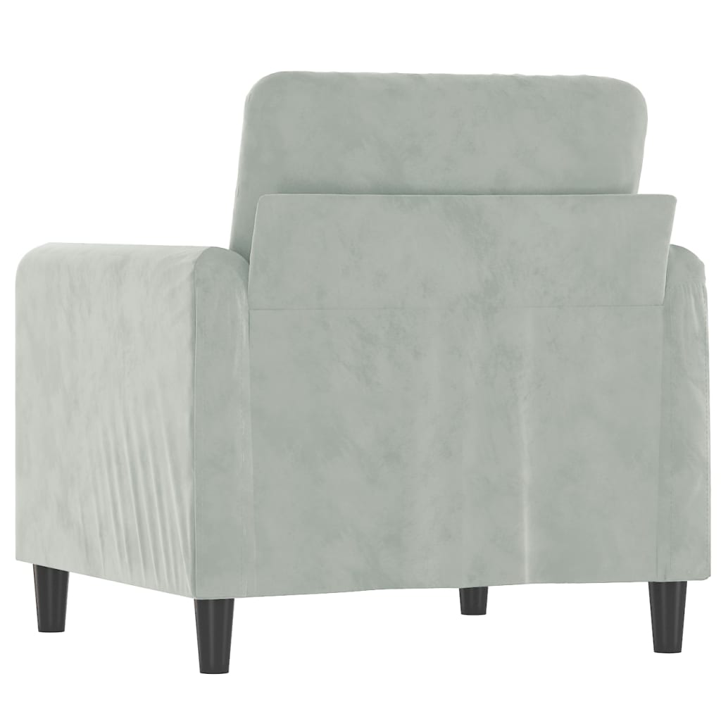 Sofa Couch 2-Sitzer Dunkelgrau 140 cm Samt elegant modern komfortabel gemütlich
