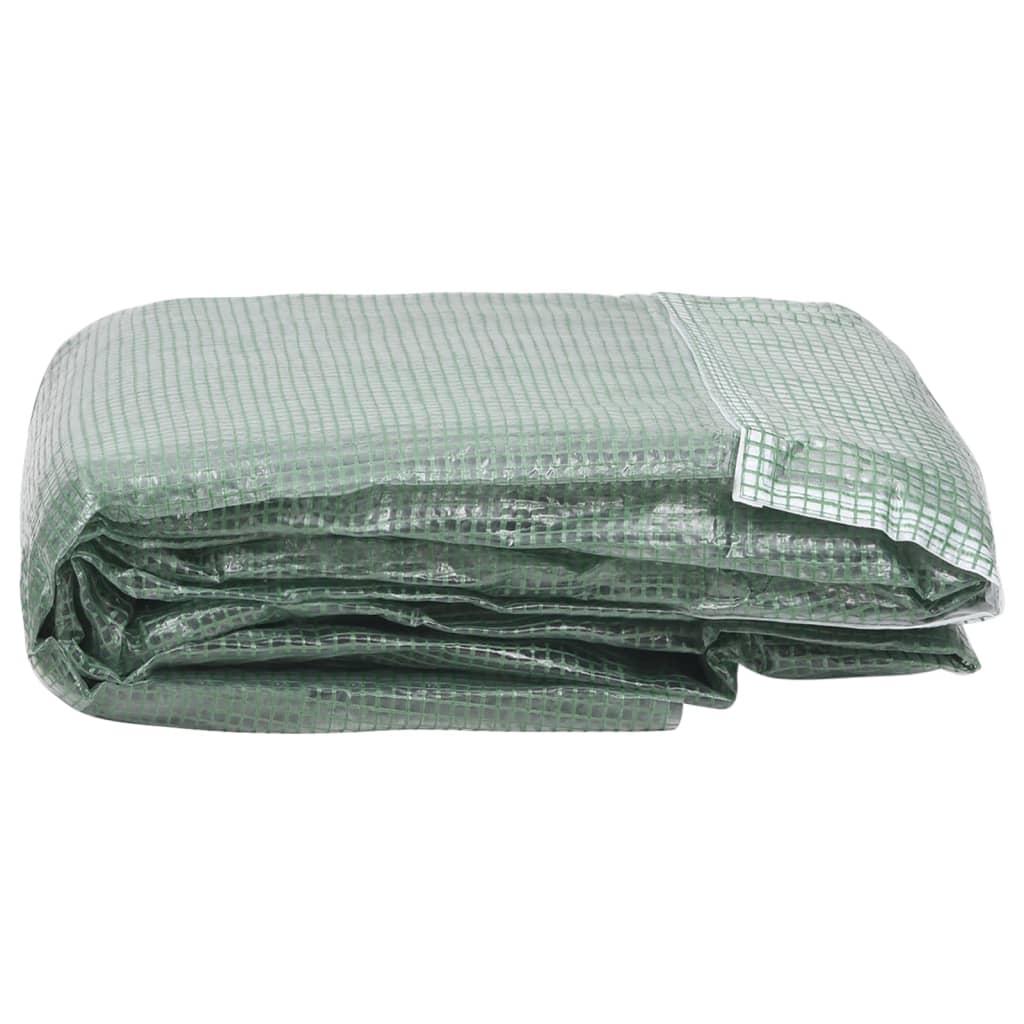 Gewächshaus Ersatzabdeckung 8m² grün 400x200x200 cm Schutz Langlebigkeit