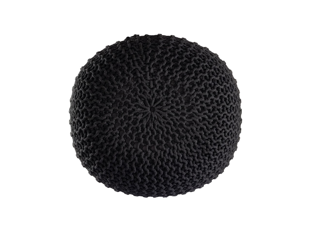 Pouf PREMIUM ø45cm Sitzhocker Strickpouf Innen Terrasse Pool Garten nachhaltig Pouf PREMIUM ø45cm Sitzhocker Strickpouf Innen Terrasse Pool Garten nachhaltig