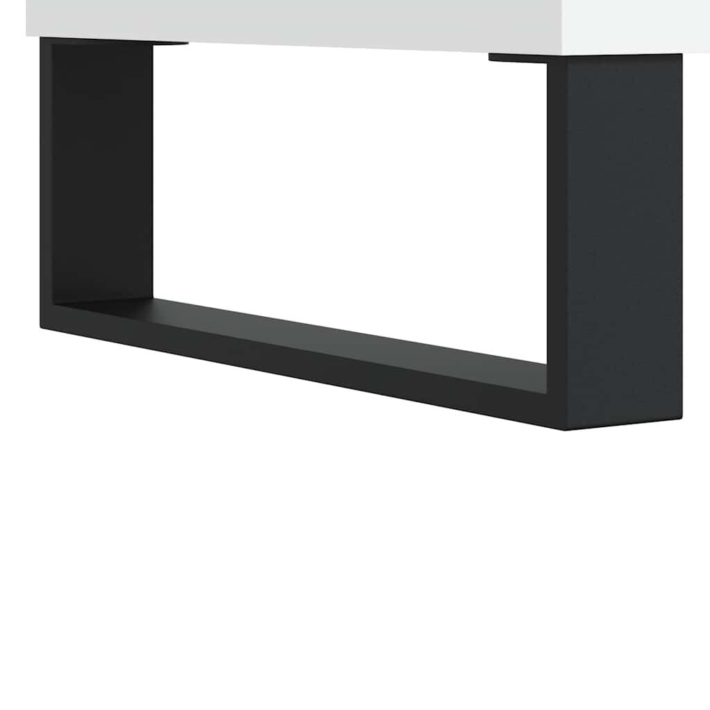 Kompakter Badschrank Weiß 65 x 33 x 60 cm aus Holzwerkstoff modern