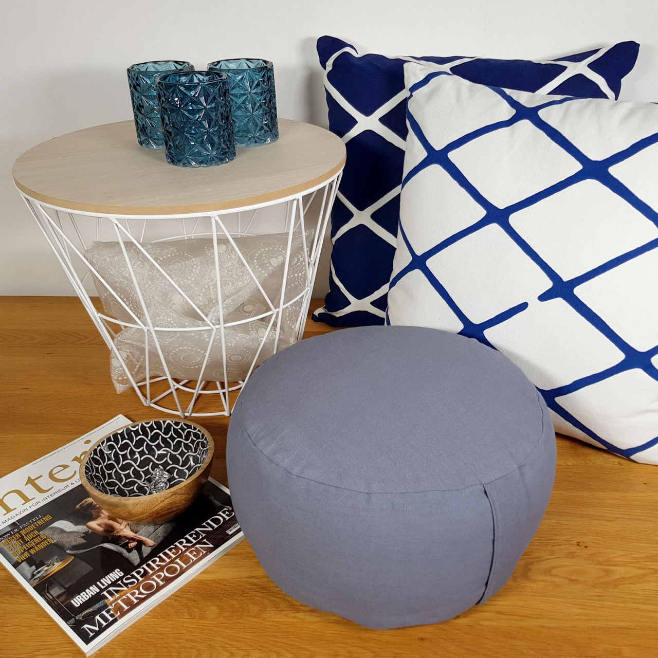 Yogakissen Meditationskissen Sitzkissen Bodenkissen Lotus rund H 14 x ø 31 cm Bezug waschbar Yogakissen Meditationskissen Sitzkissen Bodenkissen Lotus rund H 14 x ø 31 cm Bezug waschbar