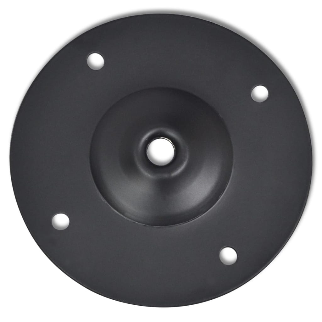 Teleskop Tischfuß 2er Set schwarz 710 mm bis 1100 mm stabil höhenverstellbar