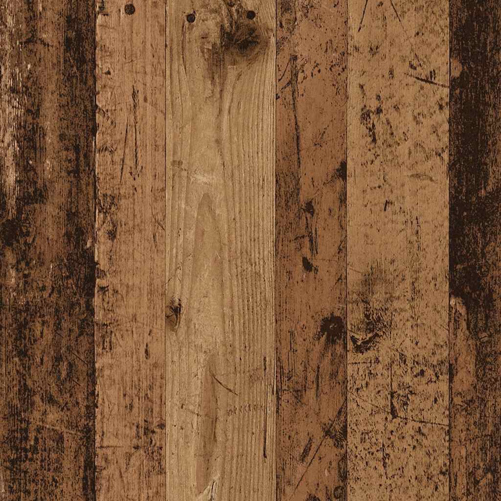 Waschmaschinenschrank 64 x 25,5 x 190 cm Altholz-Optik funktional