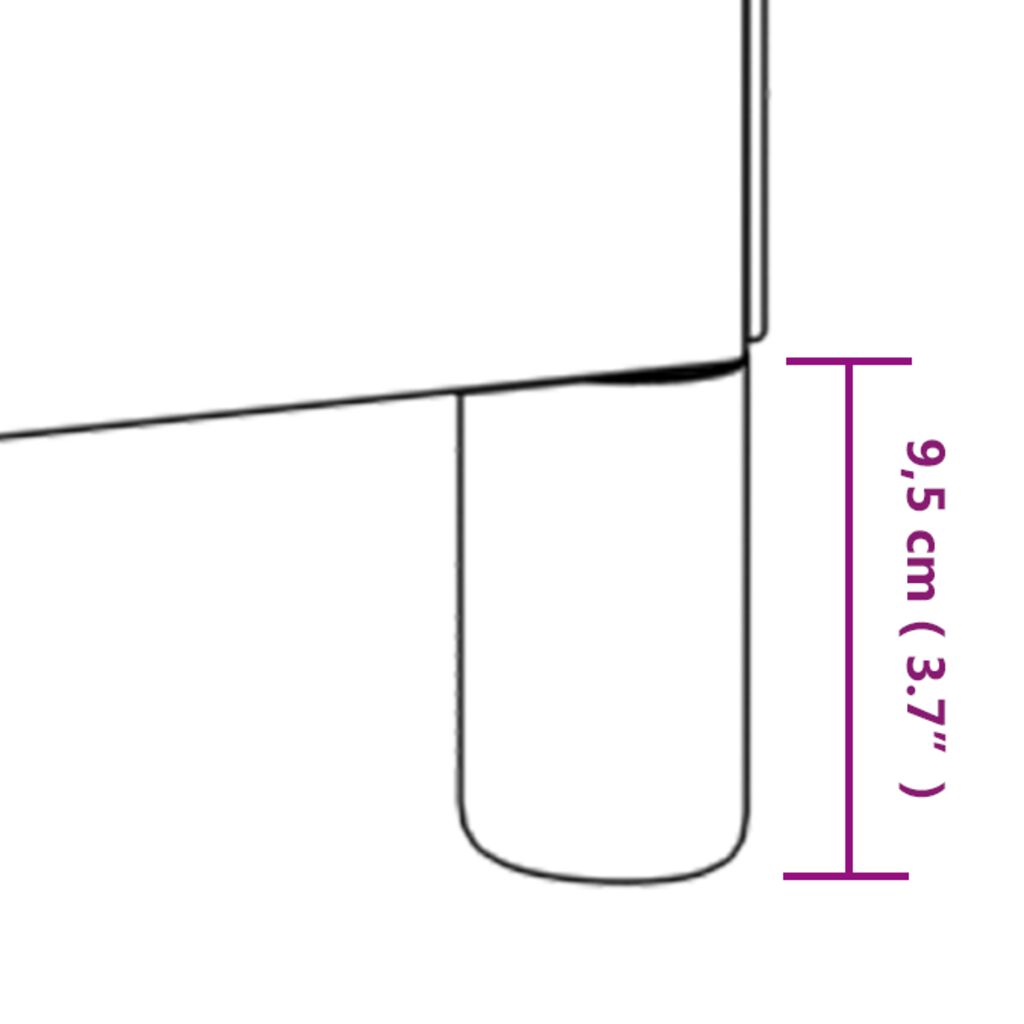 Bettgestell Weiß 90x200 cm Kunstleder