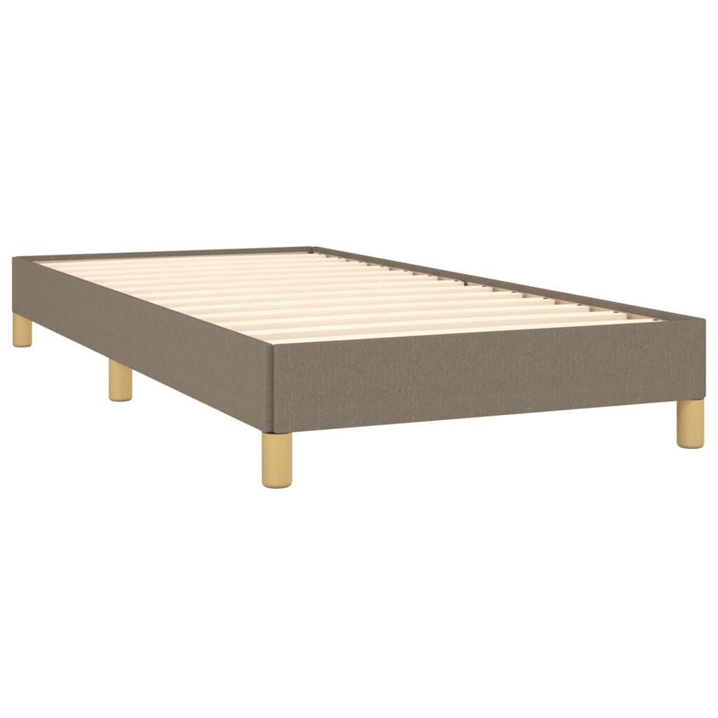 Bettgestell ohne Matratze Taupe 80x200 cm Stoff