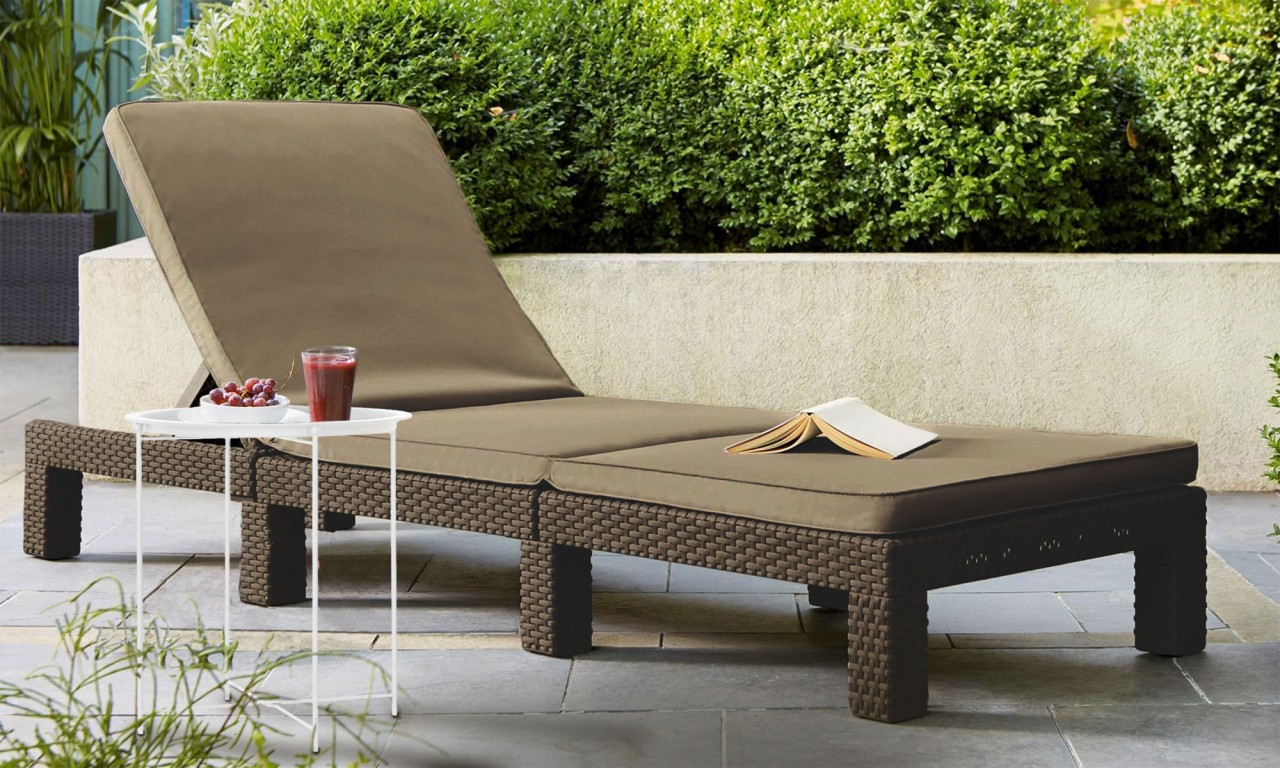Beistelltisch Ø 47 H 51 Metall 2. Wahl rund mit Ablagefach Alberta Gartentisch Balkon Tisch Terasse