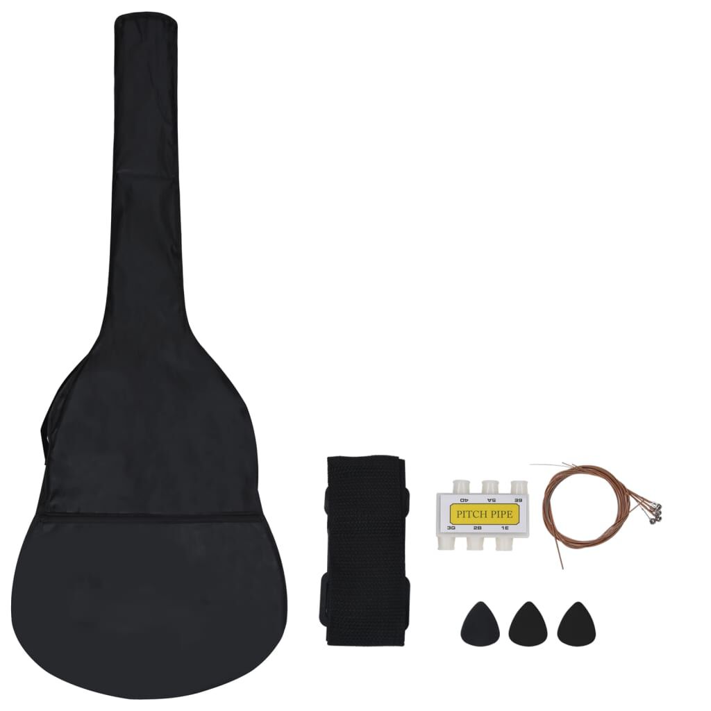 Anfänger Gitarre Gitarrenset 34 Zoll Klassikgitarre mit 8 Zubehörteilen