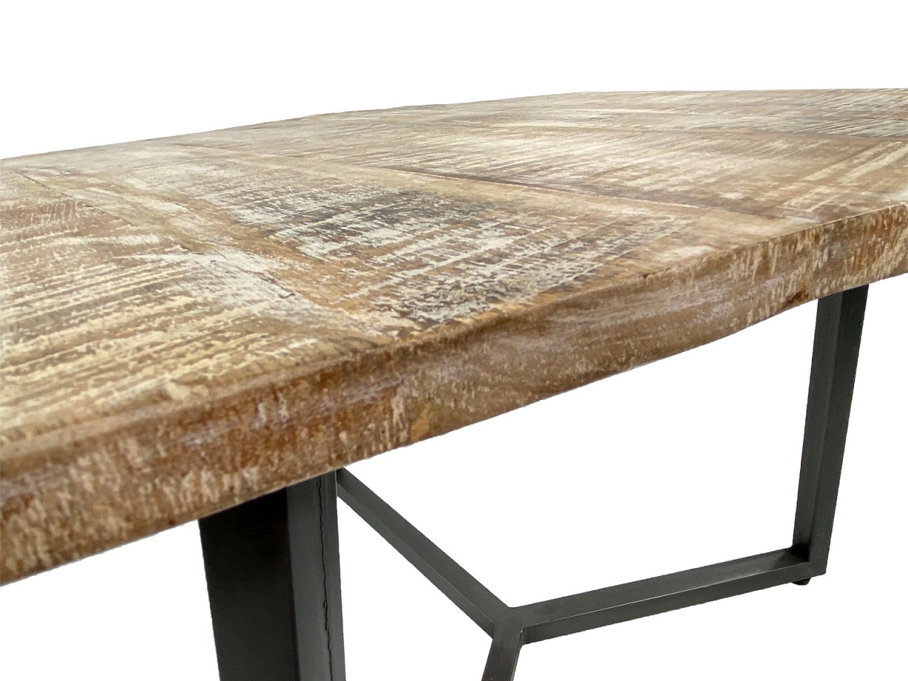 Couchtisch 74 x 56 cm nachhaltig Wohnzimmer Tisch Beistelltisch Lyon Metall-Gestell