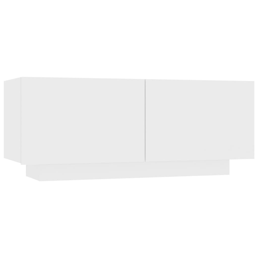 TV Board Schrank Weiß 100x35x40 cm ideal für Wohnzimmer und Multimedia