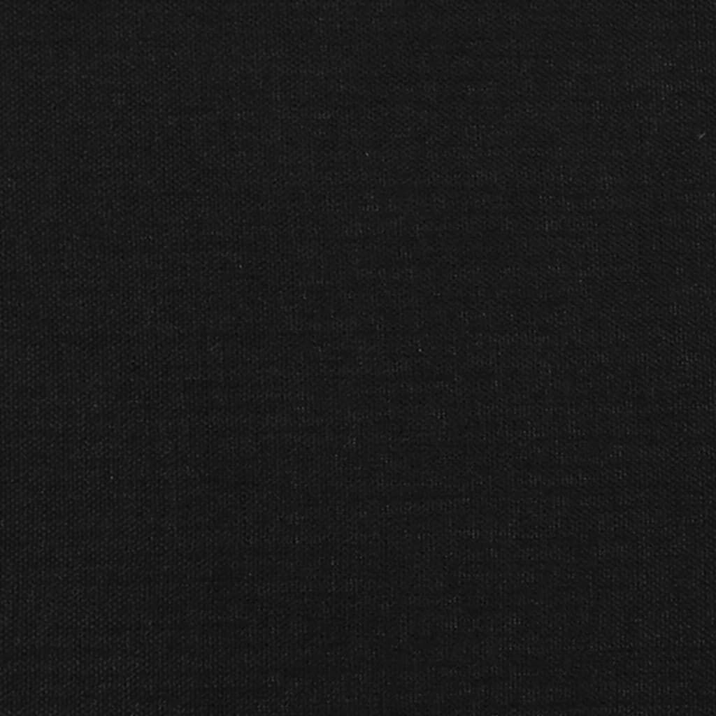 Bettgestell Schwarz 160x200 cm ohne Matratze mit Stoffbezug modern edel