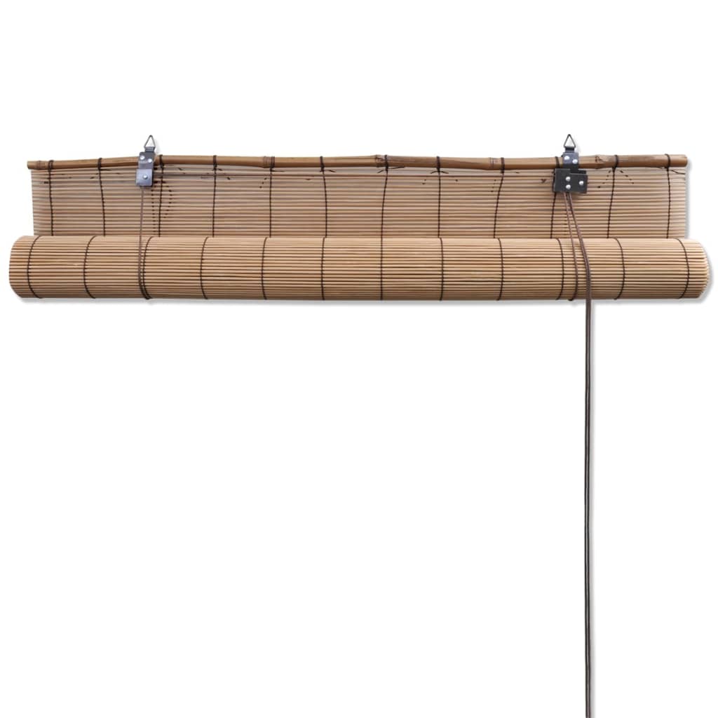 Bambusrollo Braun 100x160 cm Sichtschutz Fensterdeko Natürlich