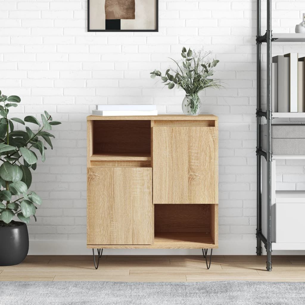 Sideboard mit Türen 60 cm breit in Sonoma Eiche Optik Wohnzimmer Flur modern
