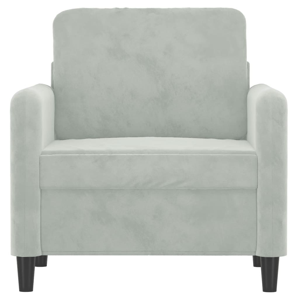 Sofa Couch 2-Sitzer Dunkelgrau 140 cm Samt elegant modern komfortabel gemütlich