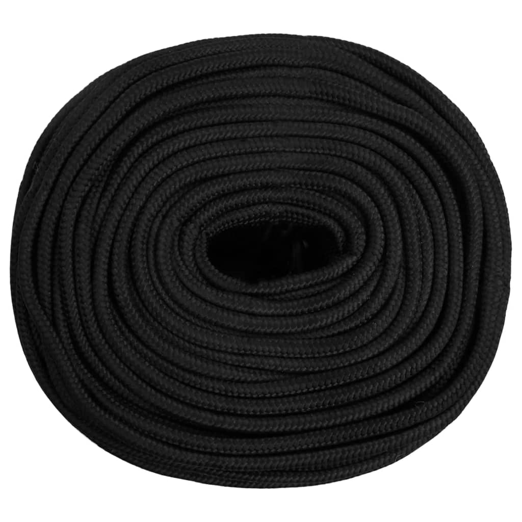 Bootsseil Bootstau  schwarz 8 mm 500 m Polypropylen wetterfest robust langlebig