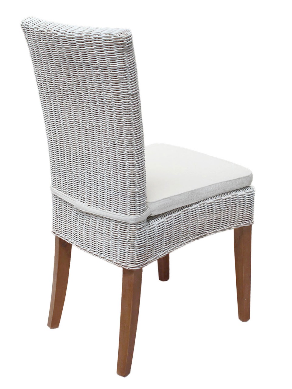 Esszimmer Stühle 6 Stück Rattanstühle Esstisch Stühle Wintergarten Cardine weiß