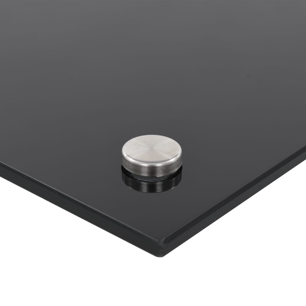 Küchenrückwand Spritzschutz Glasplatte Wandpaneel Küche Schwarz 90x60 cm Hartglas Küchenrückwand Spritzschutz Glasplatte Wandpaneel Küche Schwarz 90x60 cm Hartglas
