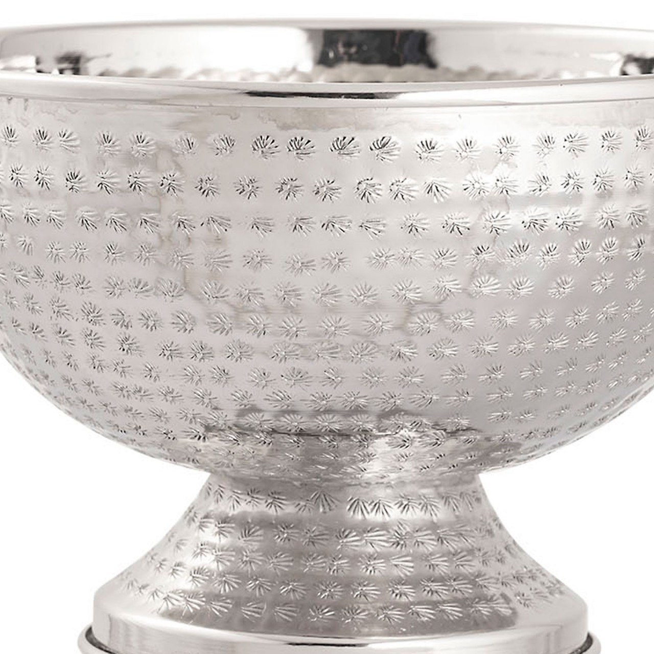 Flaschenkühler Weinkühler 4-teilig Metall ø 29 cm Sektkühler rund silber gold Eiskühler Champagner