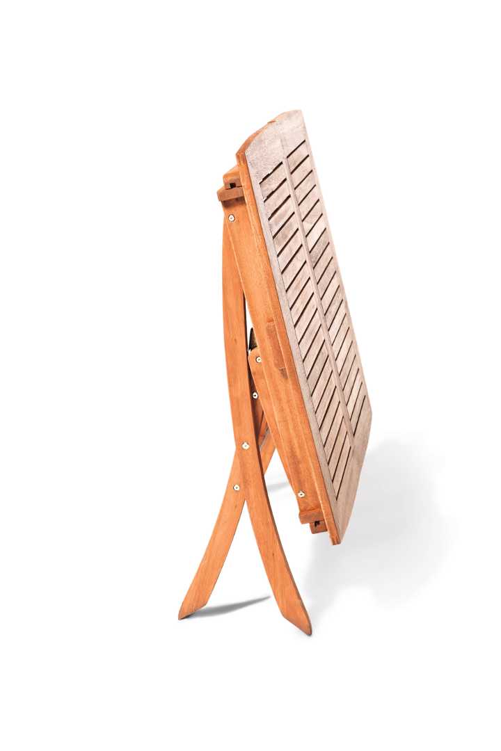 Comodoro Gartenmöbel-Set 9-teilig – 4 Klappsessel mit grauen Auflagen & Klappausziehtisch 110–160 cm aus FSC® Eukalyptusholz
