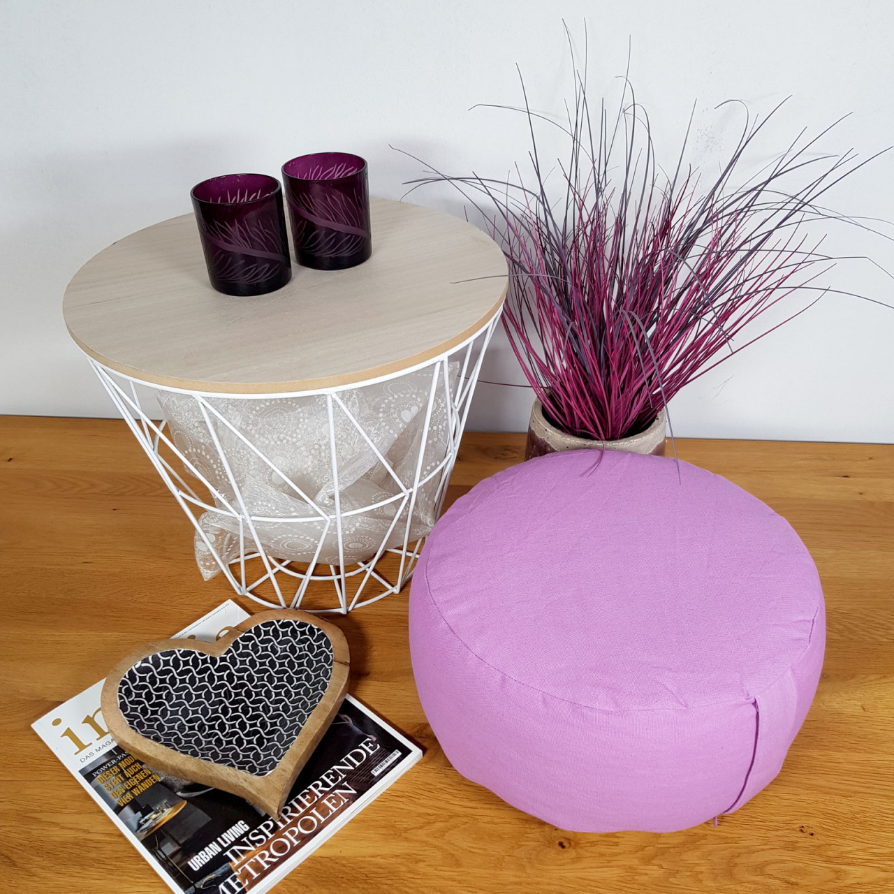 Yogakissen Meditationskissen Sitzkissen Bodenkissen Lotus rund H 14 x ø 31 cm Bezug waschbar Yogakissen Meditationskissen Sitzkissen Bodenkissen Lotus rund H 14 x ø 31 cm Bezug waschbar