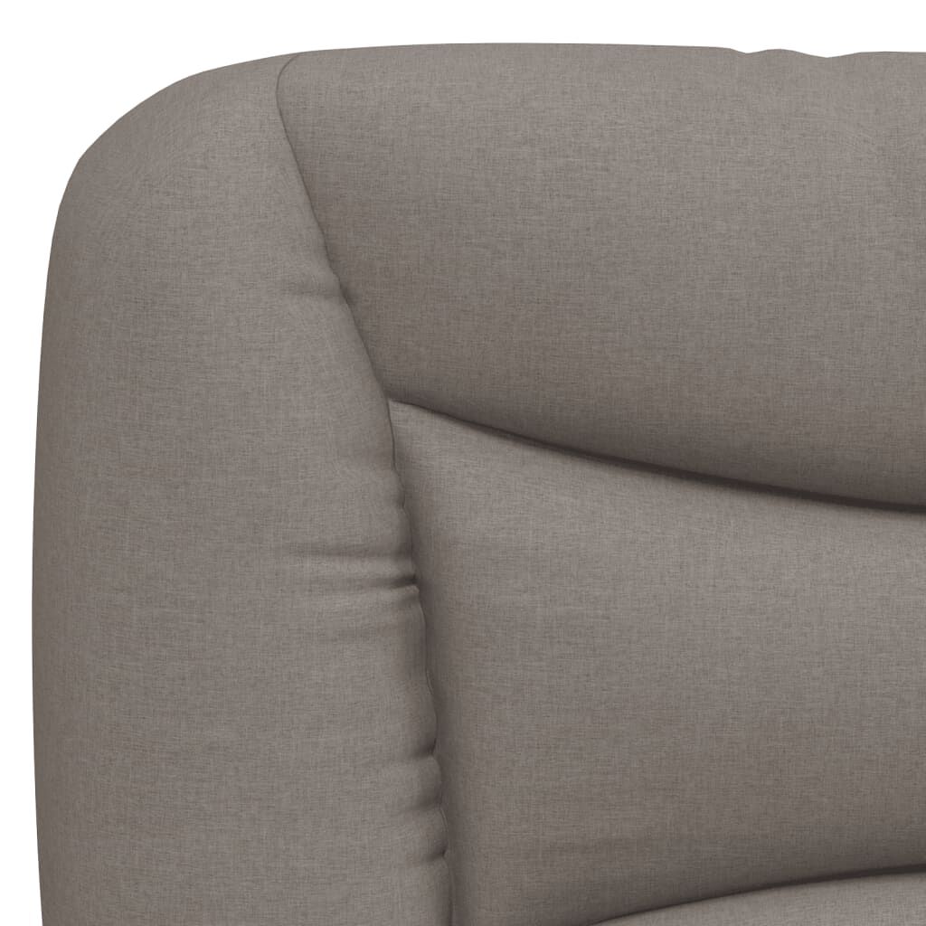 Kopfteil-Kissen "Hvar" Taupe 140 cm Stoff