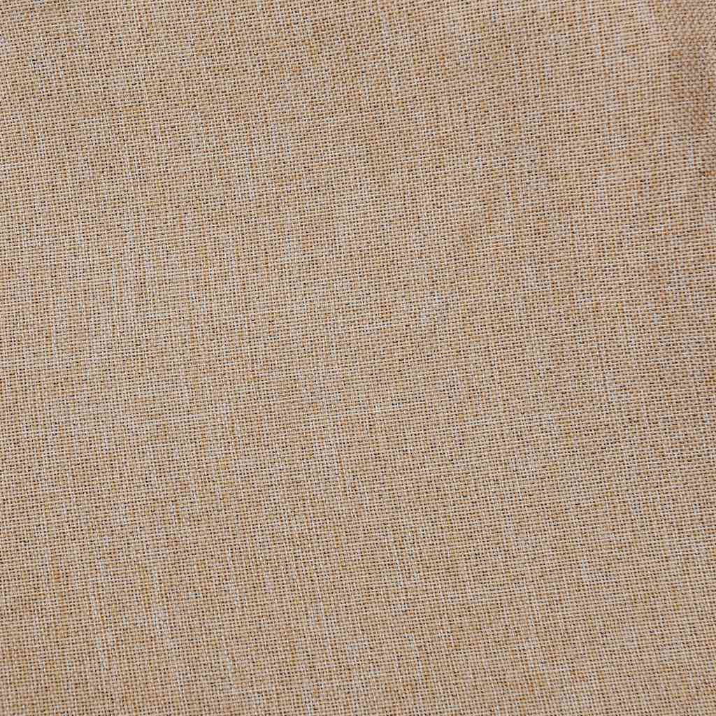 Vorhang Gardine Verdunkelung mit Haken Beige 290x245cm Leinenoptik Blickdicht
