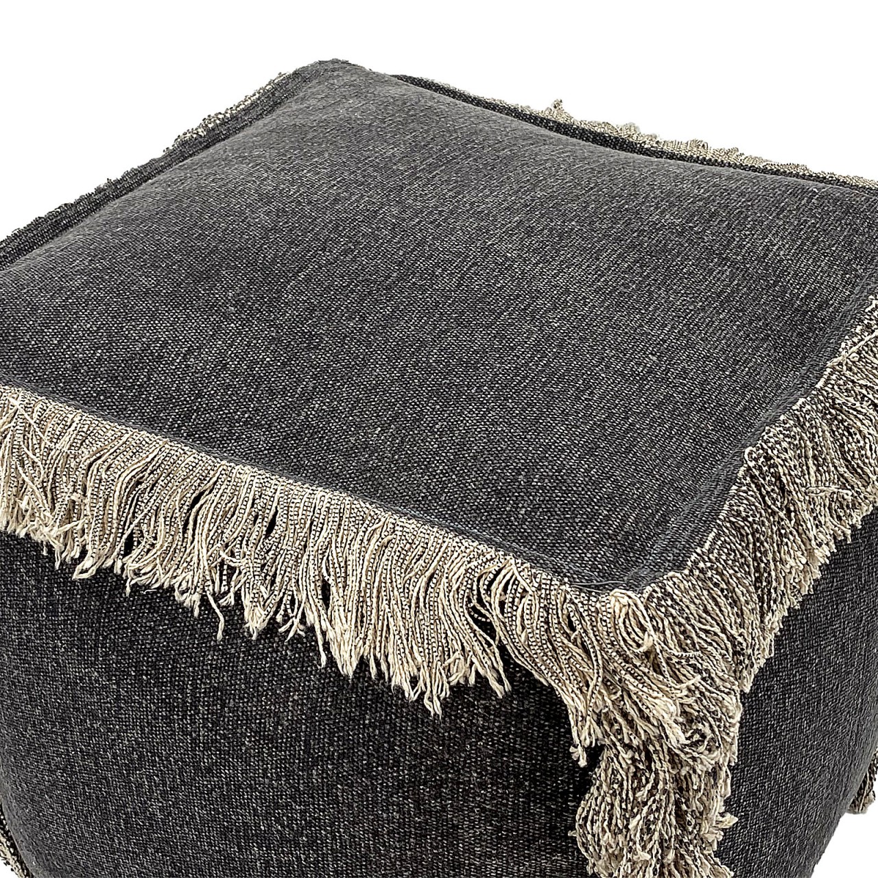 Bodenkissen 2. Wahl Sitzhocker Sitzpouf 40x40 cm Sitzwürfel Sitzpuff Fußhocker Stonewashed