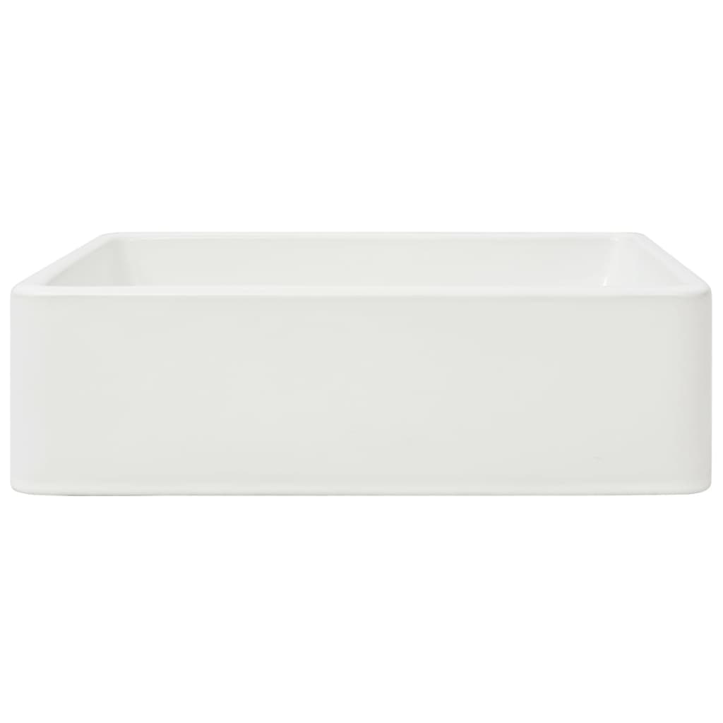 Waschbecken Aufsetz Spülbecken Keramik Waschschale Weiß 41x30x12cm Badzimmer