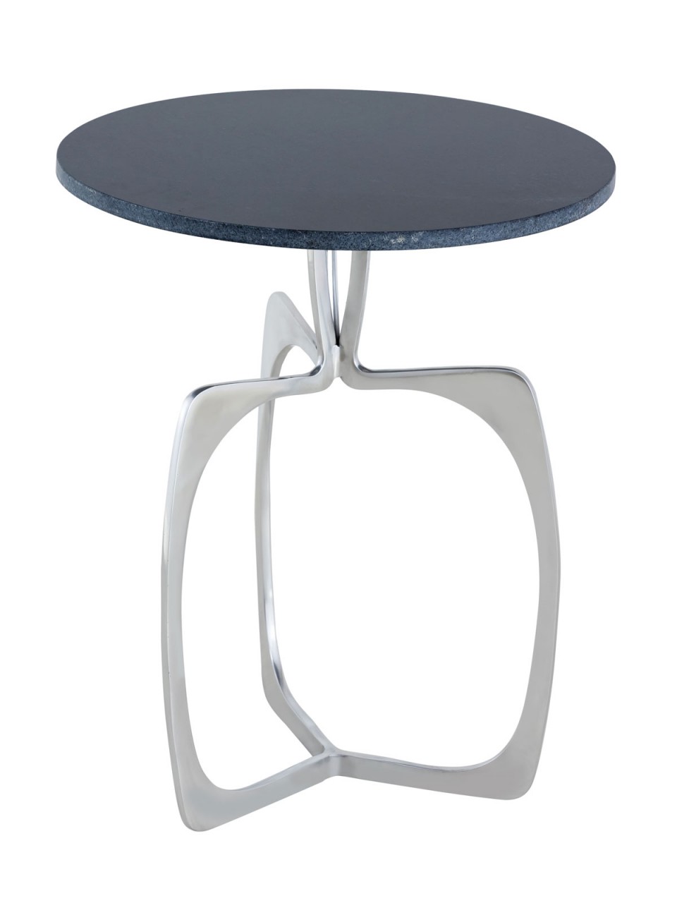 Beistelltisch Metall rund ø 45 x 56 cm Dekotisch Marmor Sohoo Gestell silber oder gold