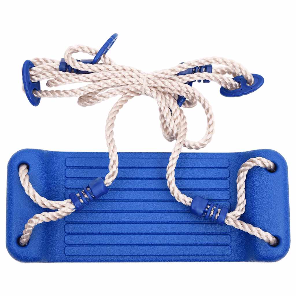 Schaukelsitze mit Seilen Sitzfläche für Schaukel 2 Stk Blau robust Sitze Outdoor