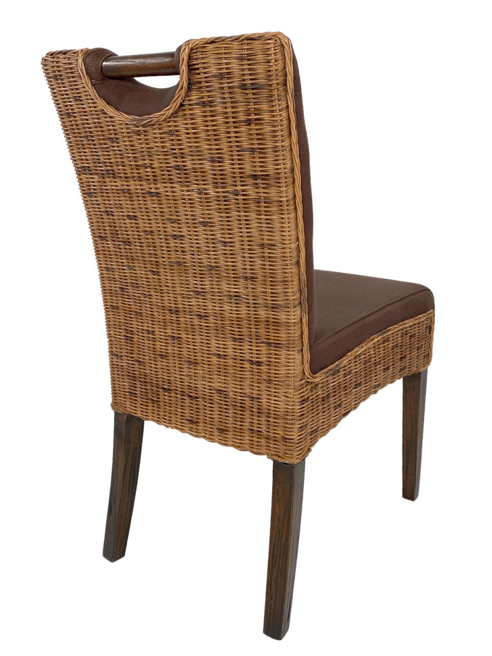 Rattanstühle Esszimmer Stühle Set 6 Stück Wintergarten Stühle Bilbao Polsterstühle prairie brown