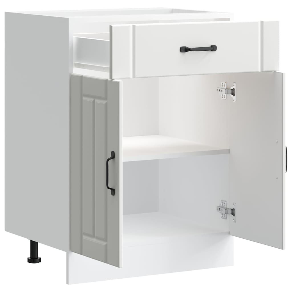 Küchen-Unterschrank Lucca Weiß Holzwerkstoff