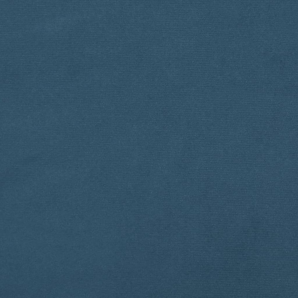 Matratze Taschenfederkern 180x200x20 cm Dunkelblau Samtbezug weich bequem Bett