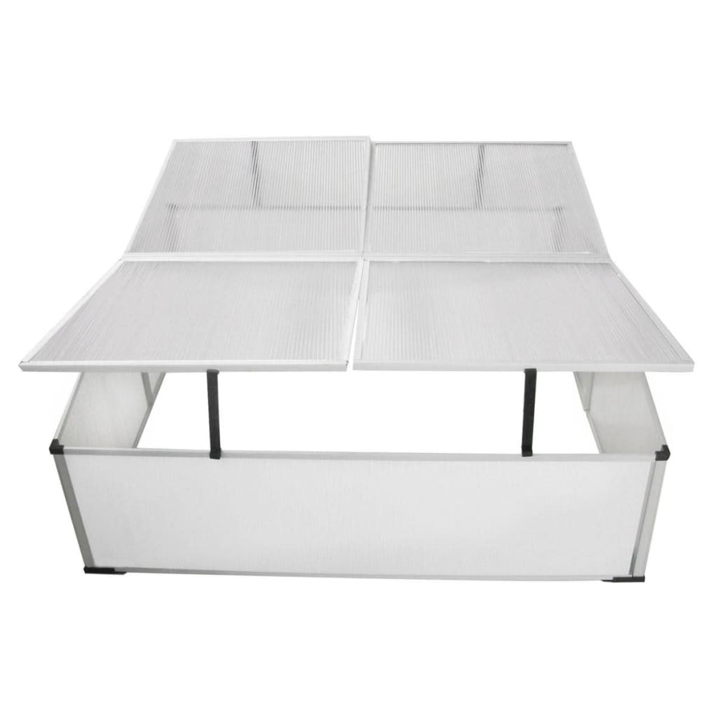 Frühbeet Garten 4 Deckel 108x110x41 cm Pflanzkasten Treibhaus