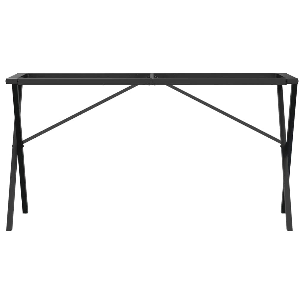 Esstisch-Gestell in X-Form 120x60x73 cm Stahl