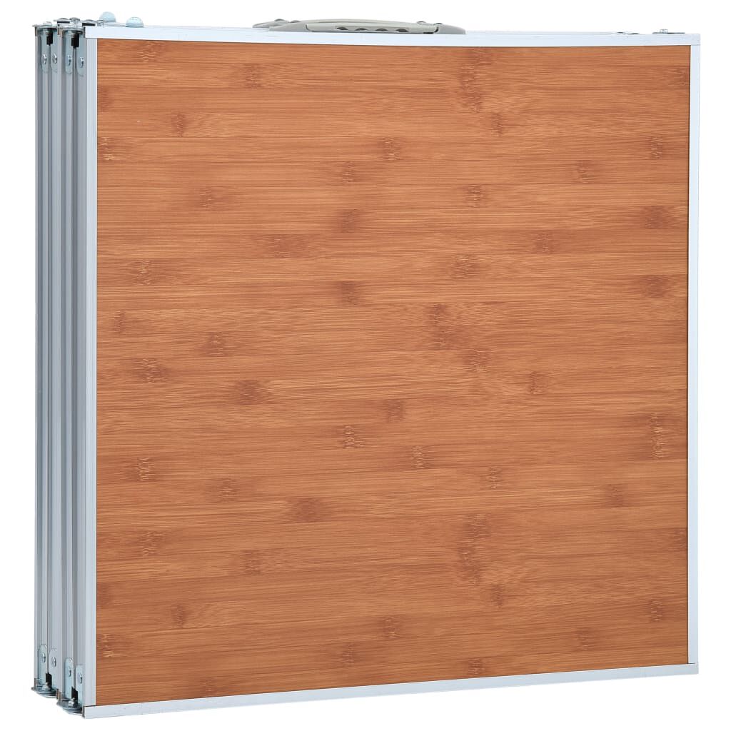 Klappbarer Campingtisch 240x60 cm aus Aluminium für Outdoor oder Garten