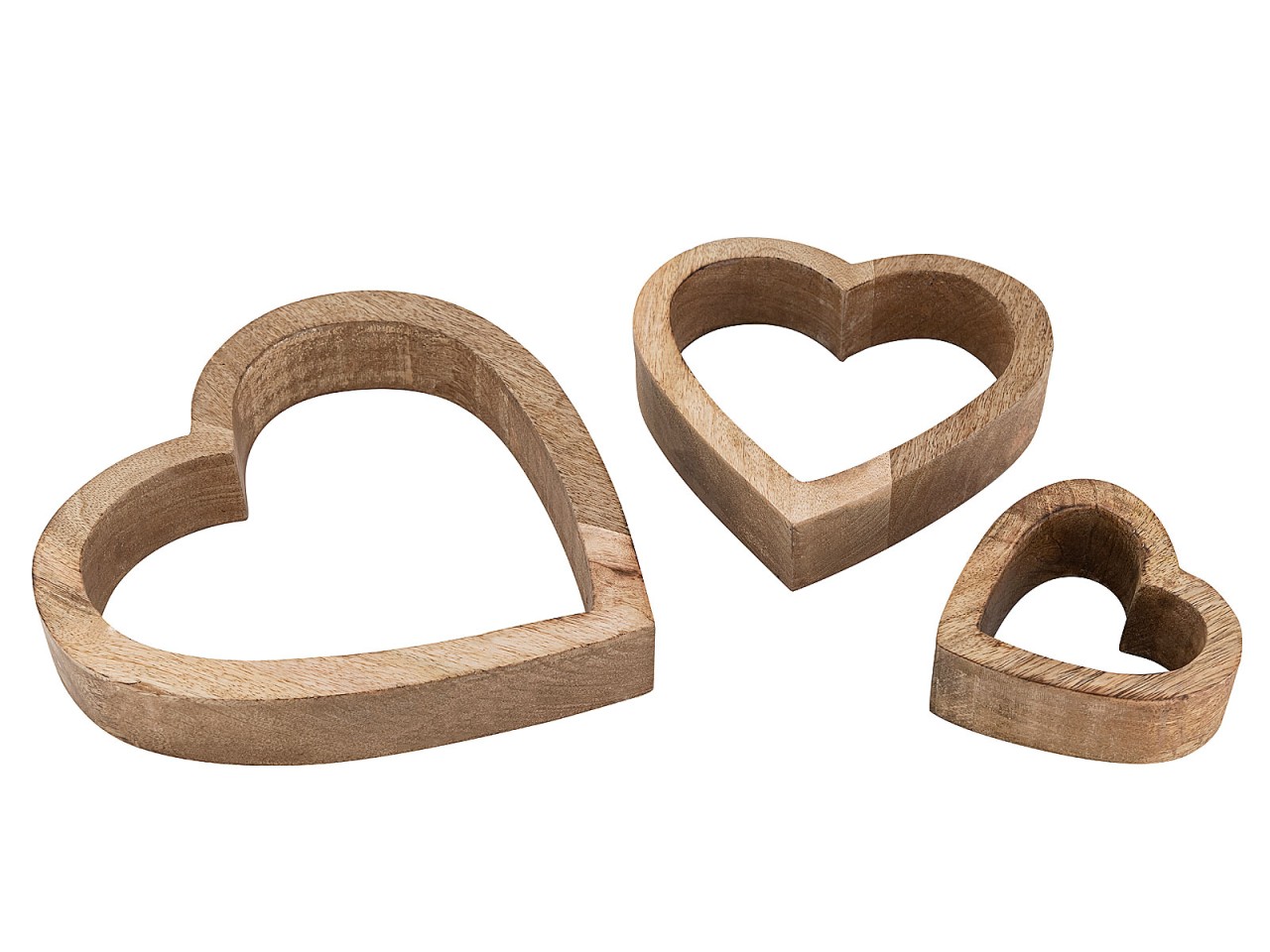 Dekofigur Herzen 12x 3er Set Holzfigur 24/18/11cm Masterbox Hochzeitsdekoration Mangoholz Dekofigur Herzen 12x 3er Set Holzfigur 24/18/11cm Masterbox Hochzeitsdekoration Mangoholz