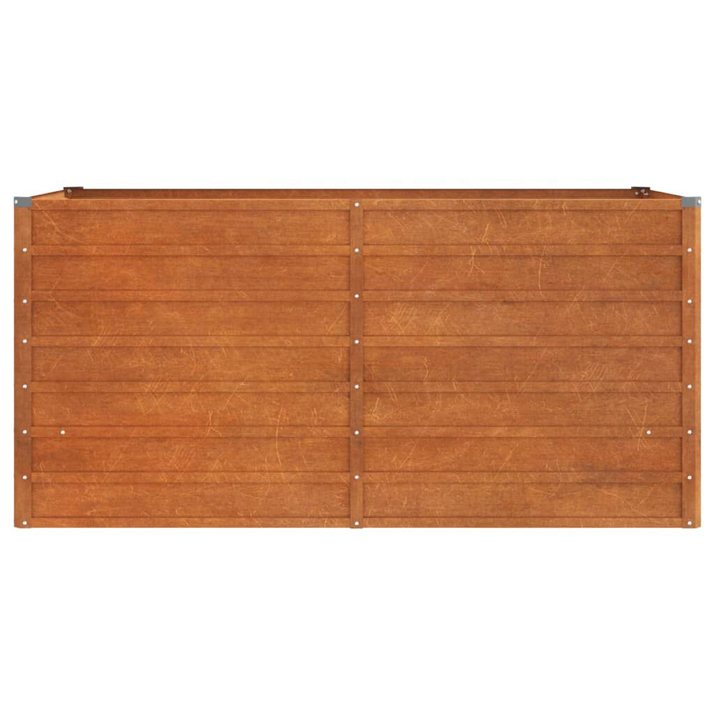 Hochbeet Rostig 160x80x77 cm Cortenstahl
