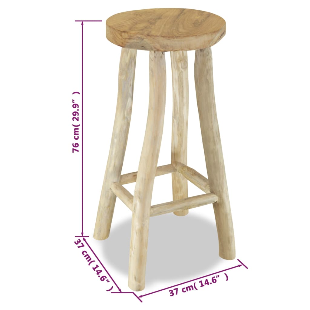 Barhocker Massives Teakholz