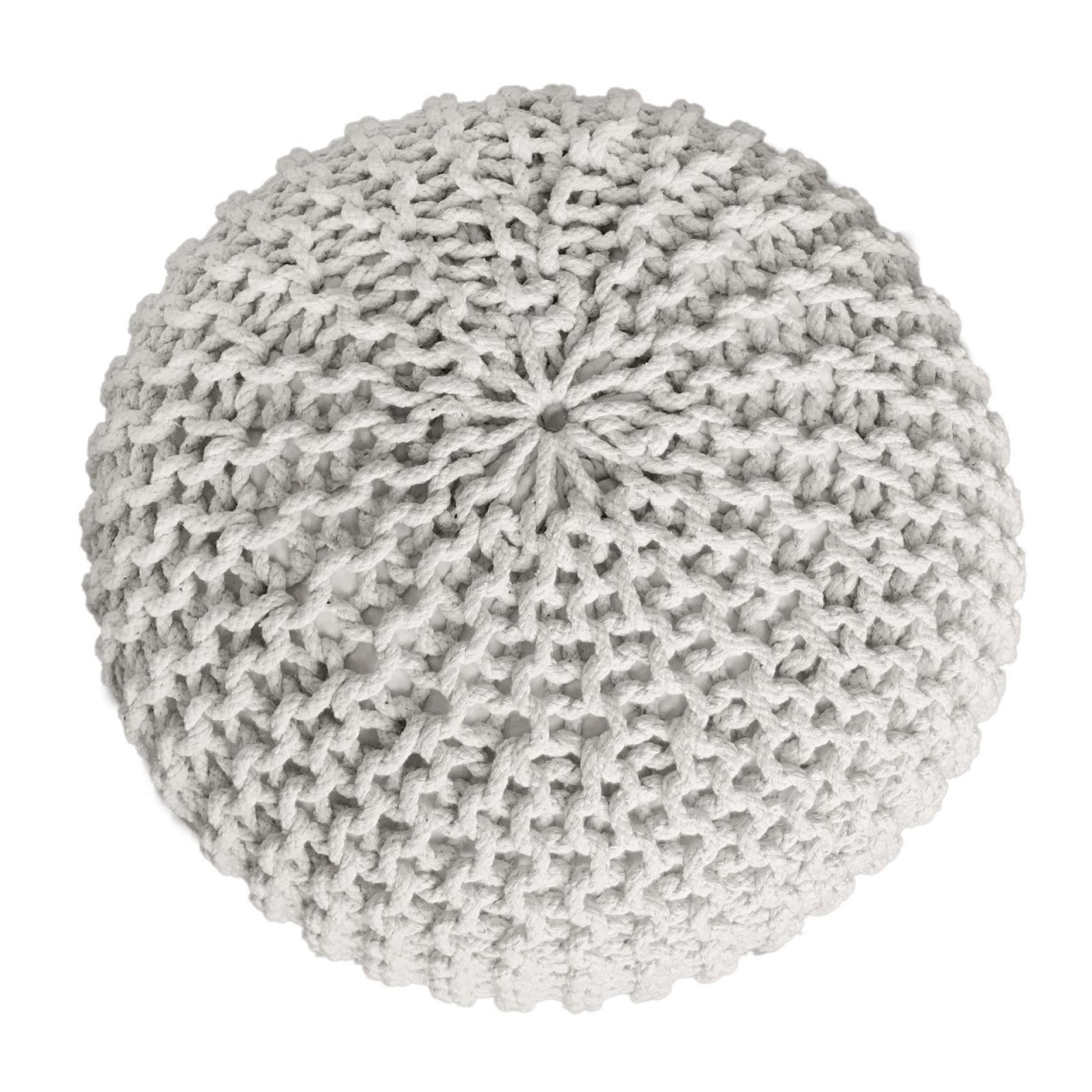 Pouf Set 3 Stück Ø 55 cm Bodenkissen Strickhocker Sitzhocker Sitzkissen Hocker nachhaltig Grobstrick Pouf Set 3 Stück Ø 55 cm Bodenkissen Strickhocker Sitzhocker Sitzkissen Hocker nachhaltig Grobstrick