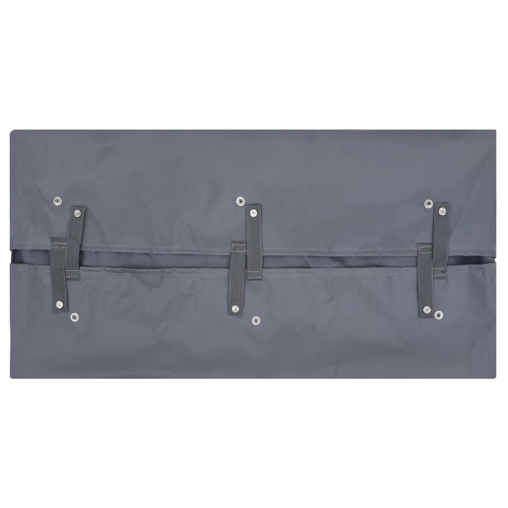 Praktische Bollerwagen Plane aus Polyester Dunkelgrau für Gartenprojekte 81x41x40 cm