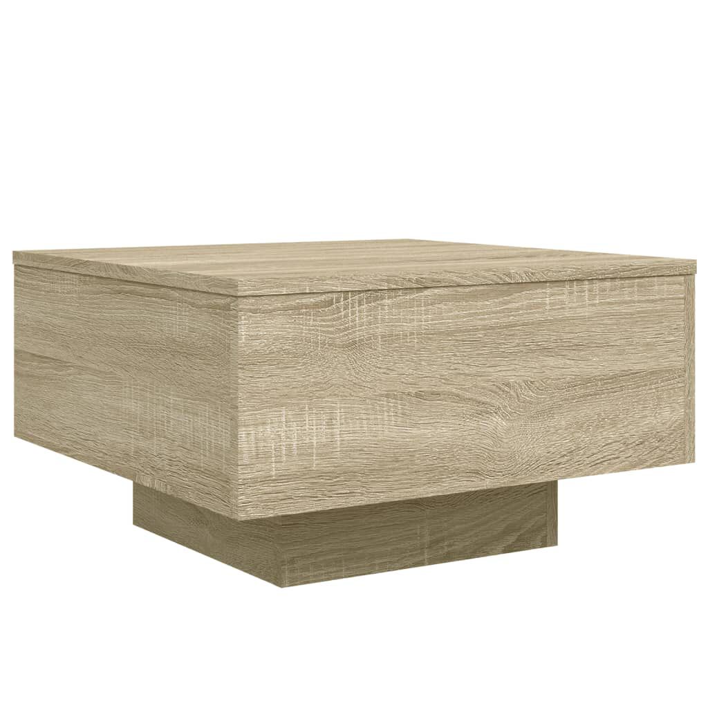 ouchtisch in Sonoma Eiche Holzwerkstoff 55x55x31 cm modern und kompakt