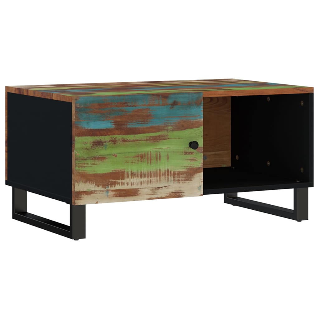 Couchtisch mit Staufach Tür Lowboard 80x50x40cm Massivholz Altholz Ablage Couchtisch mit Staufach Tür Lowboard 80x50x40cm Massivholz Altholz Ablage