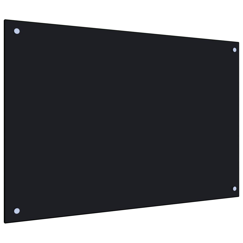 Küchenrückwand Spritzschutz Glasplatte Wandpaneel Küche Schwarz 90x60 cm Hartglas Küchenrückwand Spritzschutz Glasplatte Wandpaneel Küche Schwarz 90x60 cm Hartglas