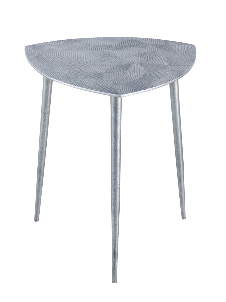 Beistelltisch 4-teilig Metall Dekotisch Alster 40x45x40 cm dreieckig klass. Design silber o. gold Beistelltisch 4-teilig Metall Dekotisch Alster 40x45x40 cm dreieckig klass. Design silber o. gold
