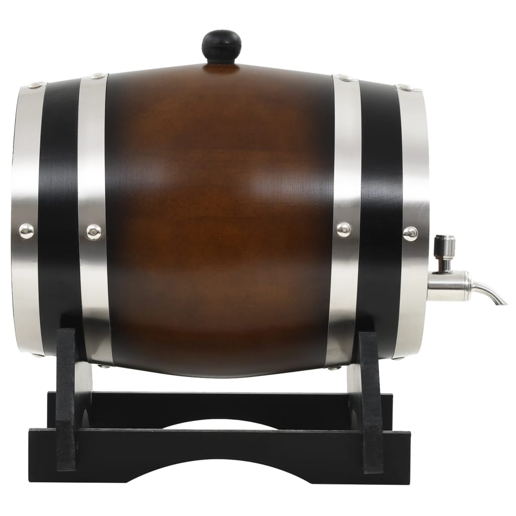 Antikes Weinfass mit Holzständer für Wein Whisky Cidre 12L Kiefernholz Zapfhahn