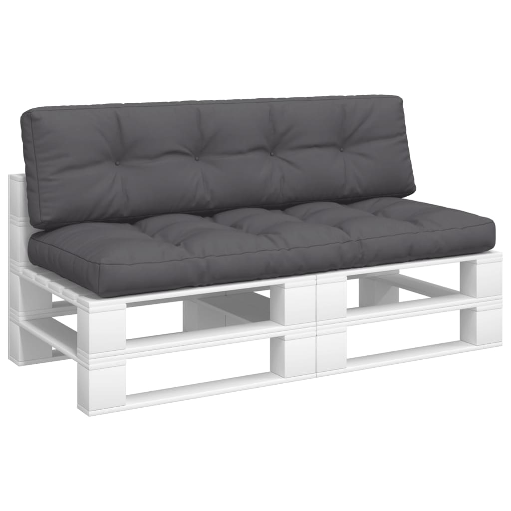 Palettenkissen Set 2 Stück Anthrazit Stoff, für Indoor und Outdoor Nutzung. Palettenkissen Set 2 Stück Anthrazit Stoff, für Indoor und Outdoor Nutzung.