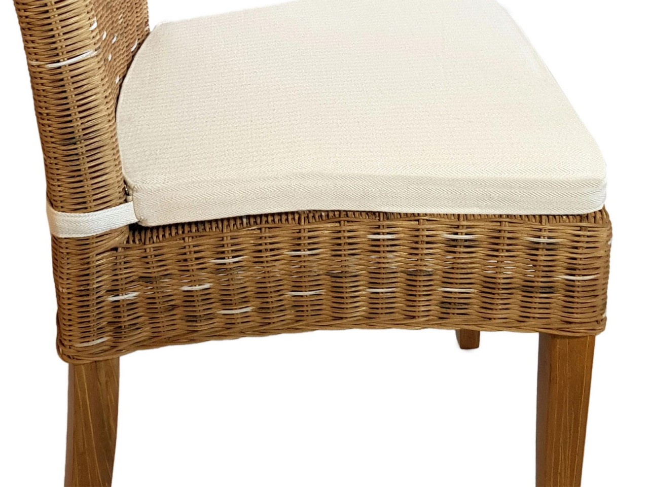 Esszimmer Stuhl Rattanstuhl Wintergarten Stuhl Korbstuhl nachhaltig Cardine cappuccino natur