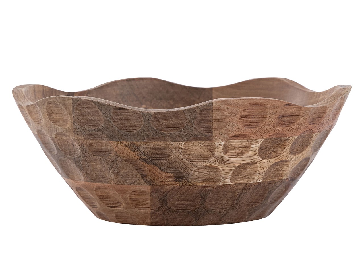 Dekoschale Holzschale ø25 o. 30cm H6cm rund Origin schlicht Mangoholz massiv