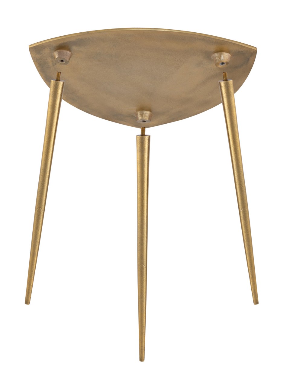 Beistelltisch Metall Dekotisch Alster 40x45x40 cm dreieckig klass. Design Aluminium silber o. gold